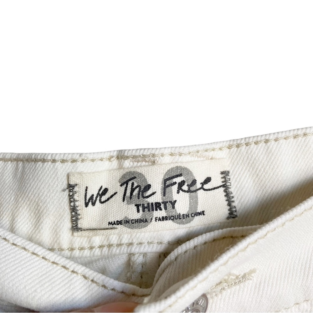 Free People Brea Cutoff Denim Skirt in Deco White Size 30 Waist - Picture 8 of 8